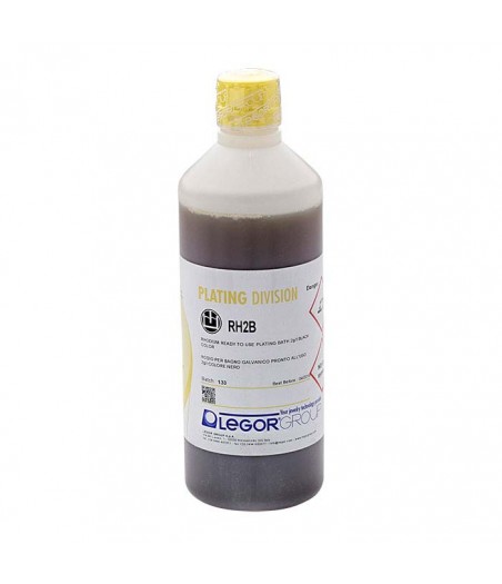 Solución de revestimiento de rodio negro Legor® RH2B, a base de ácido