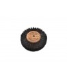 Escobilla circular de madera, 4 hileras de cerdas, 3" de diámetro Grobet USA®