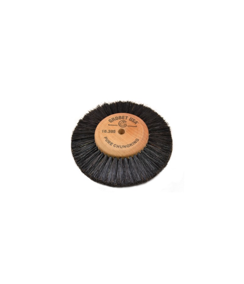 Escobilla eje de madera, 4 filas de cerdas, diámetro 3-1/2" Grobet USA®