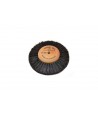 Escobilla eje de madera, 4 filas de cerdas, diámetro 3-1/2" Grobet USA®