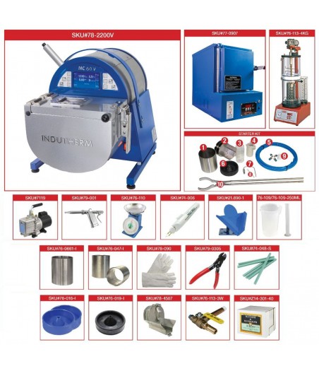 Kit de fundición Indutherm MC60V