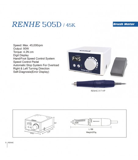 Micromotor RENHE 505D 45K - 317HP-RHJC