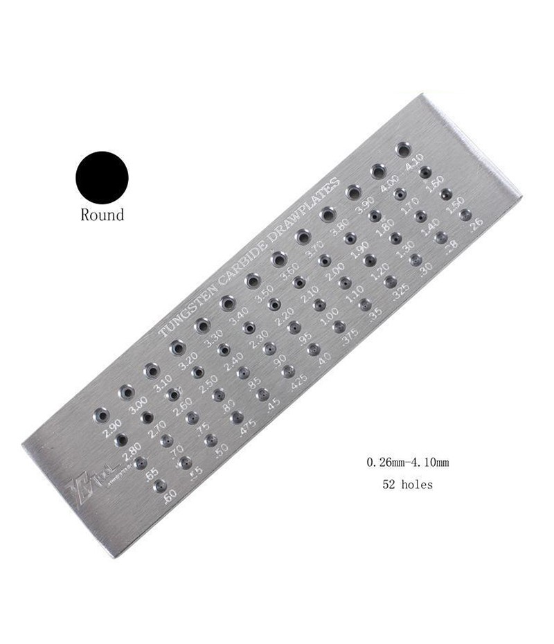 Hilera redonda Carburo Tungsteno 4.10 a 0.26 mm – JYBS
