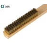 Escobilla manual de bronce premium ORO® con mango de madera