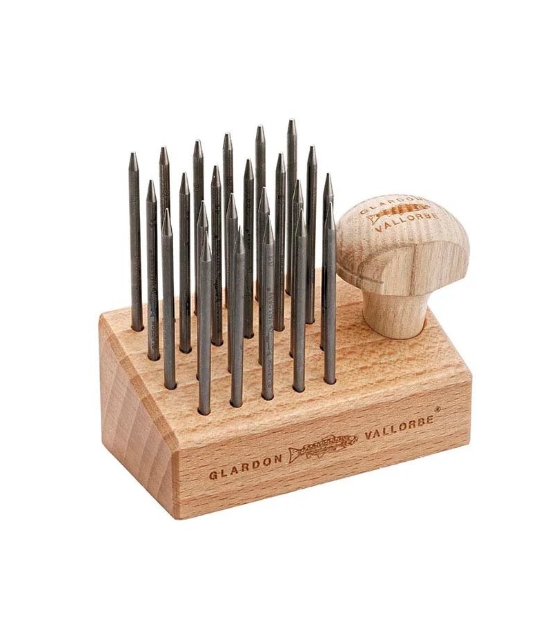 Set Perlero Granetero 23 unidades con mango y soporte - Glardon Vallorbe®