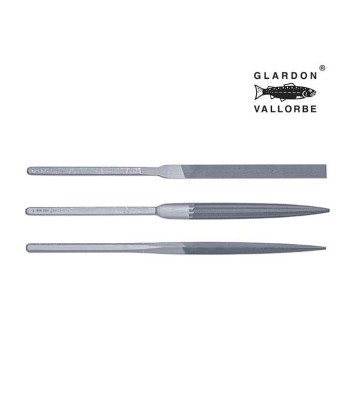 Juego de limas de precisión Glardon Vallorbe® Habilis, 3 unidades, corte suizo N° 1